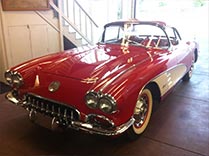 Red and White Corvette | Orinda Classic Car Center